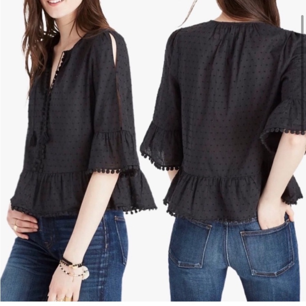 Swiss Dot Madewell Boho Top